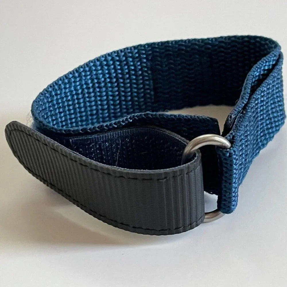 Unbranded Replacement Band Strap Nylon Blue Sport Adjustable Band Size 20-24mm
